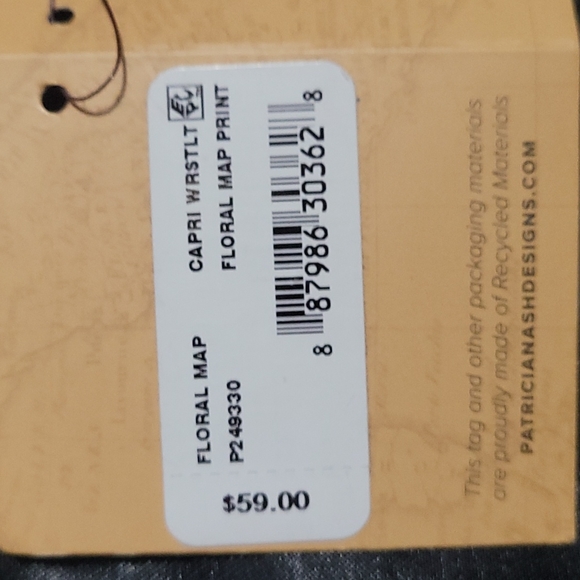 PATRICIA NASH | Floral Map Print Capri Wristlet - Picture 7 of 7